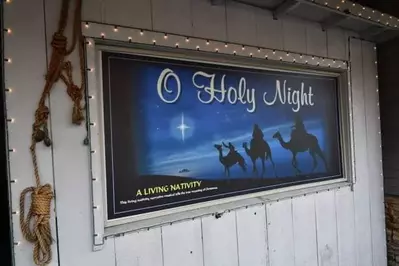 O Holy Night sign at Dollywood
