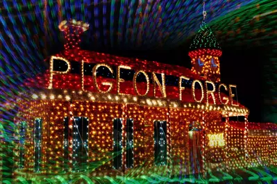 Stunning light display for Pigeon Forge Winterfest