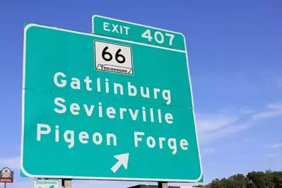 Exit 407 sign