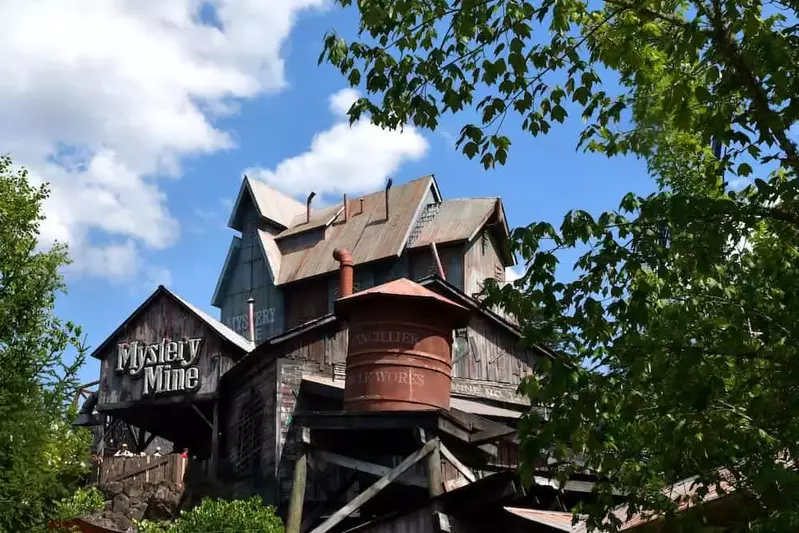 mystery mine dollywood roller coasters