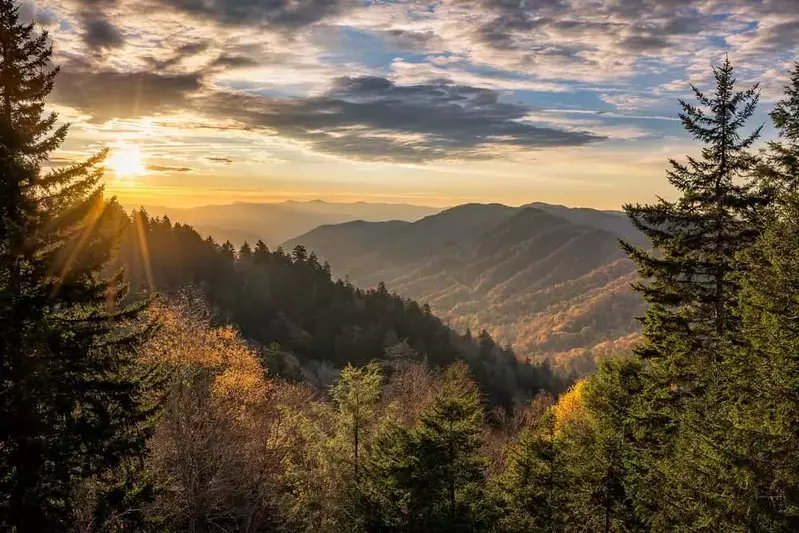 scenery in the smoky mountains
