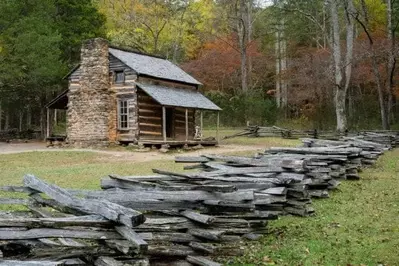 historic cabin in cades cove