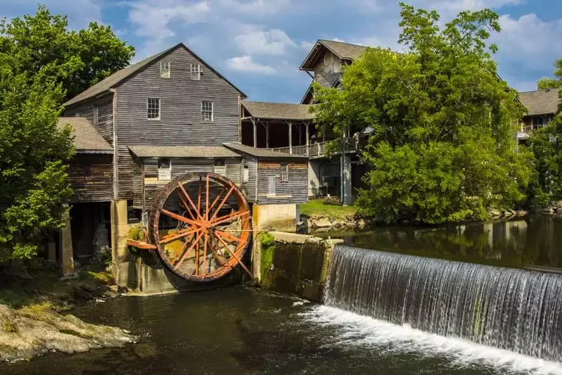 The Old Mill near our condos in Pigeon Forge TN for rent.