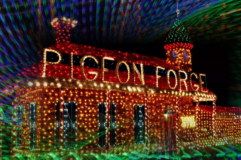 Stunning light display for Pigeon Forge Winterfest