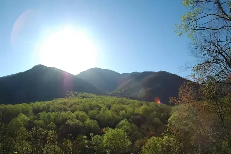 A scenic mountain scene near our Pigeon Forge TN condos.