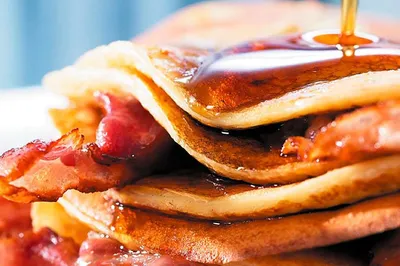 pancake plate from breakfast buffets in Pigeon Forge