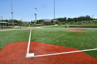 baseball field at Ripken Experience in Pigeon Forge